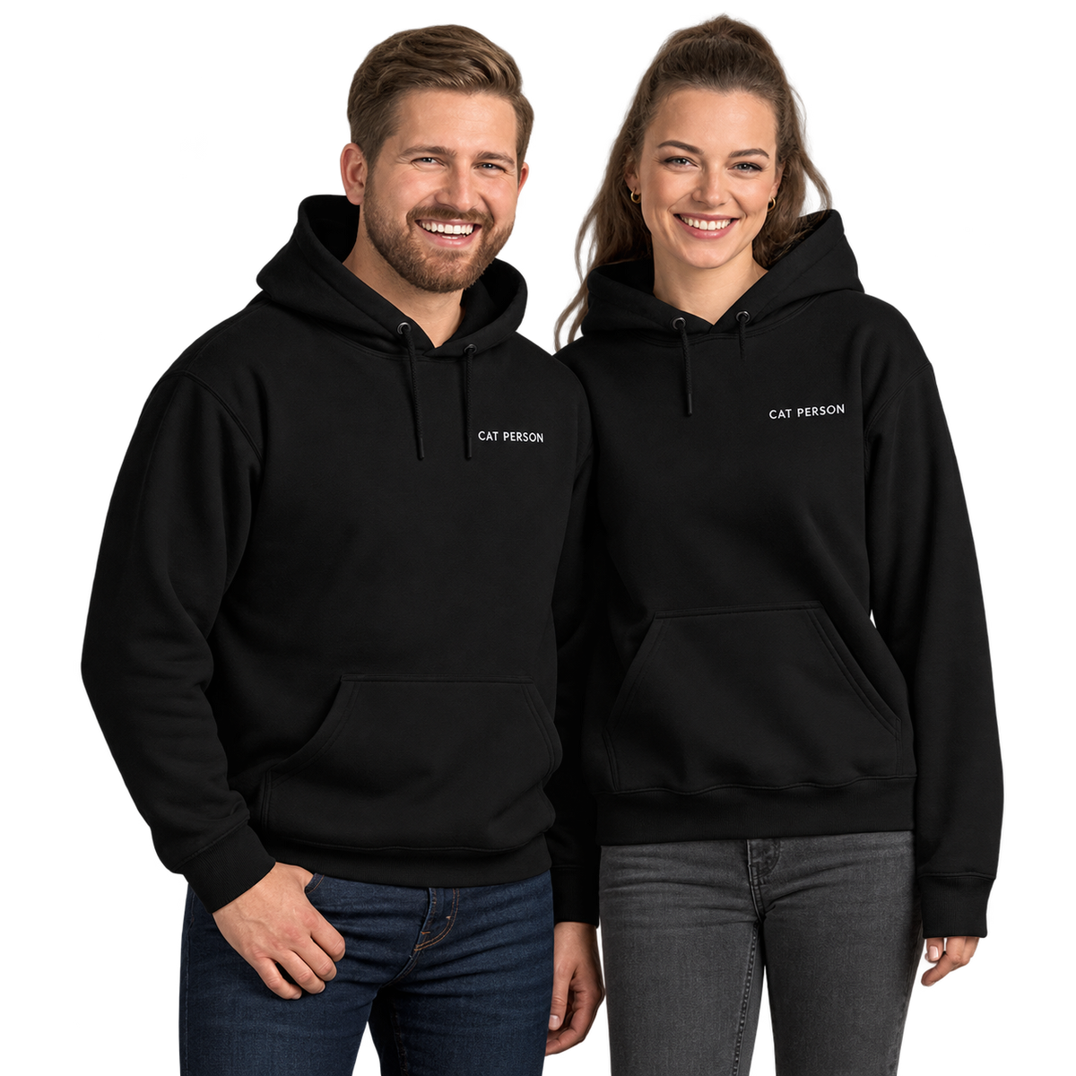Cat Person Embroidered Hoodie — gallery cat-person-embroidered-hoodie — Dear Paw Studio