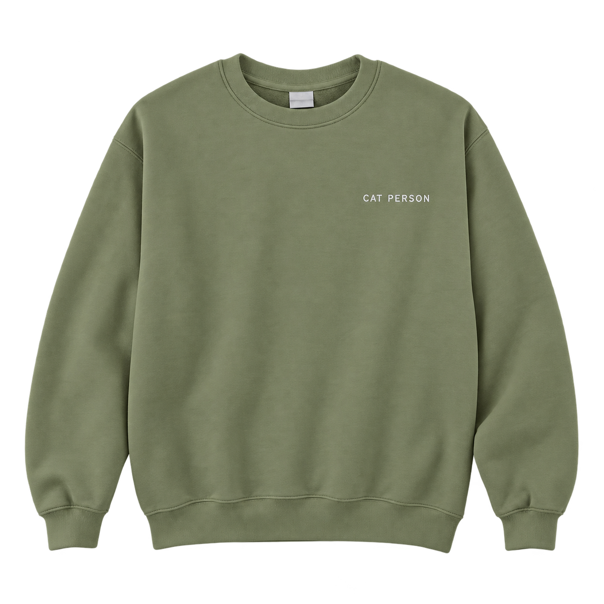 Cat Person Embroidered Pet Crewneck — gallery 04 — Dear Paw Studio