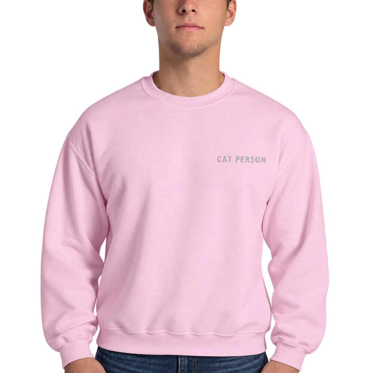 Cat Person Embroidered Pet Crewneck — gallery 06 — Dear Paw Studio
