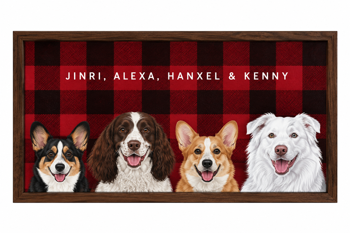 Custom Four Pet Portrait — gallery 30 — Dear Paw Studio
