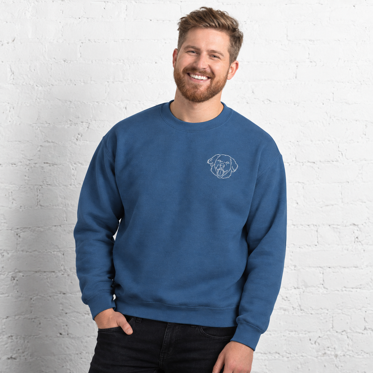 Custom Embroidered Pet Crewneck — gallery 25 — Dear Paw Studio