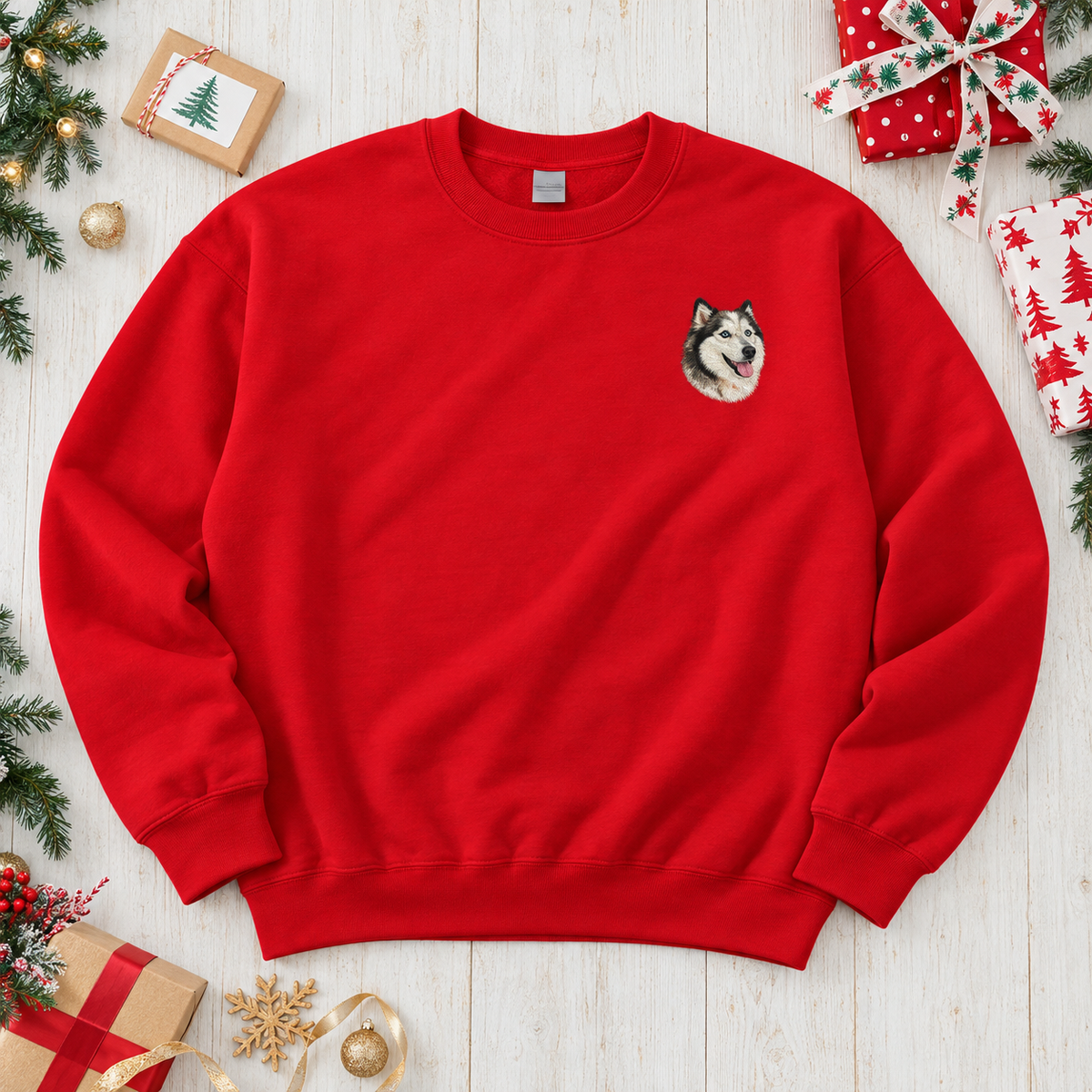 Custom Embroidered Pet Crewneck — gallery 29 — Dear Paw Studio