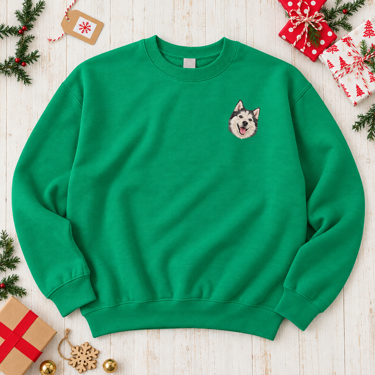 Custom Embroidered Pet Crewneck — gallery 30 — Dear Paw Studio