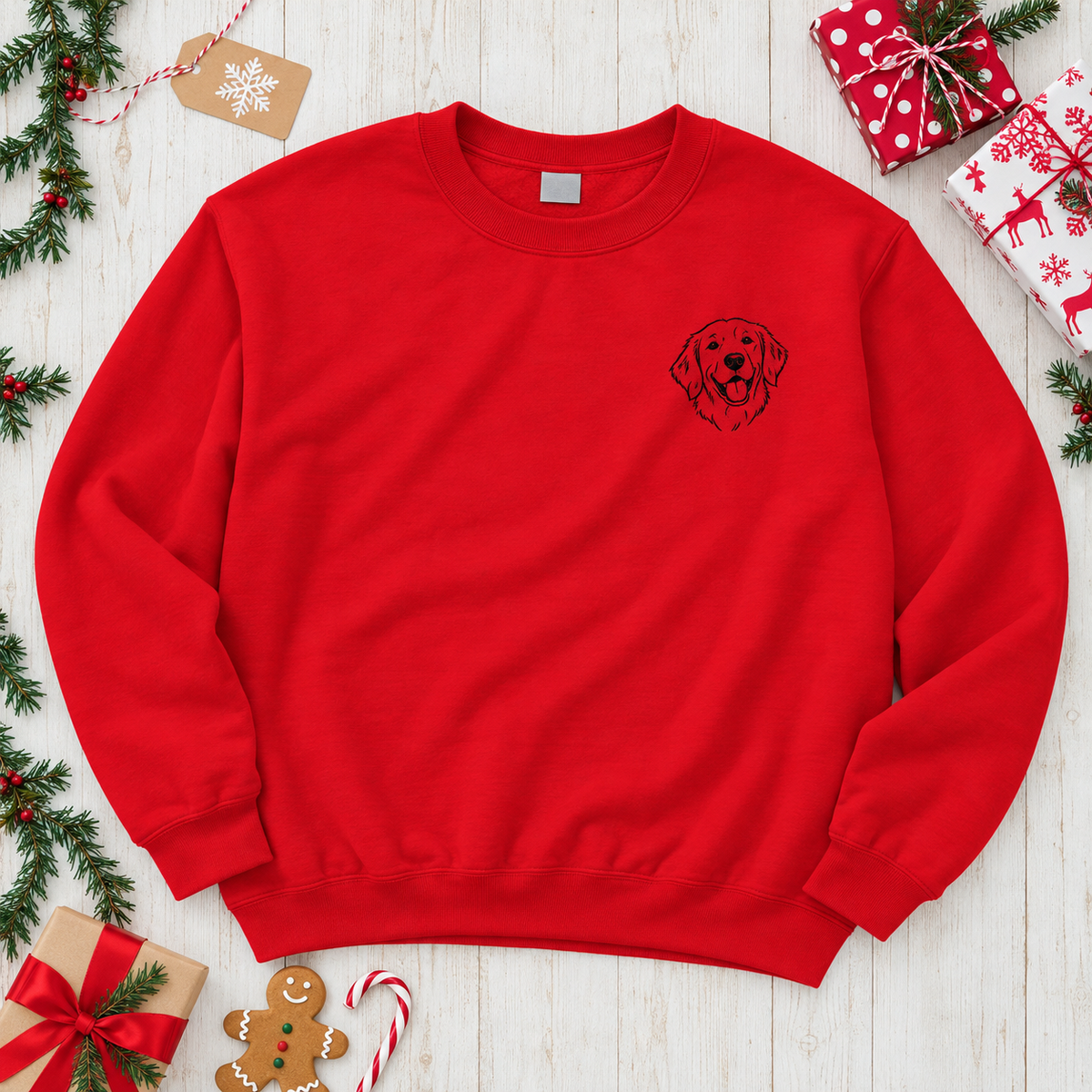 Custom Embroidered Pet Crewneck — gallery 32 — Dear Paw Studio