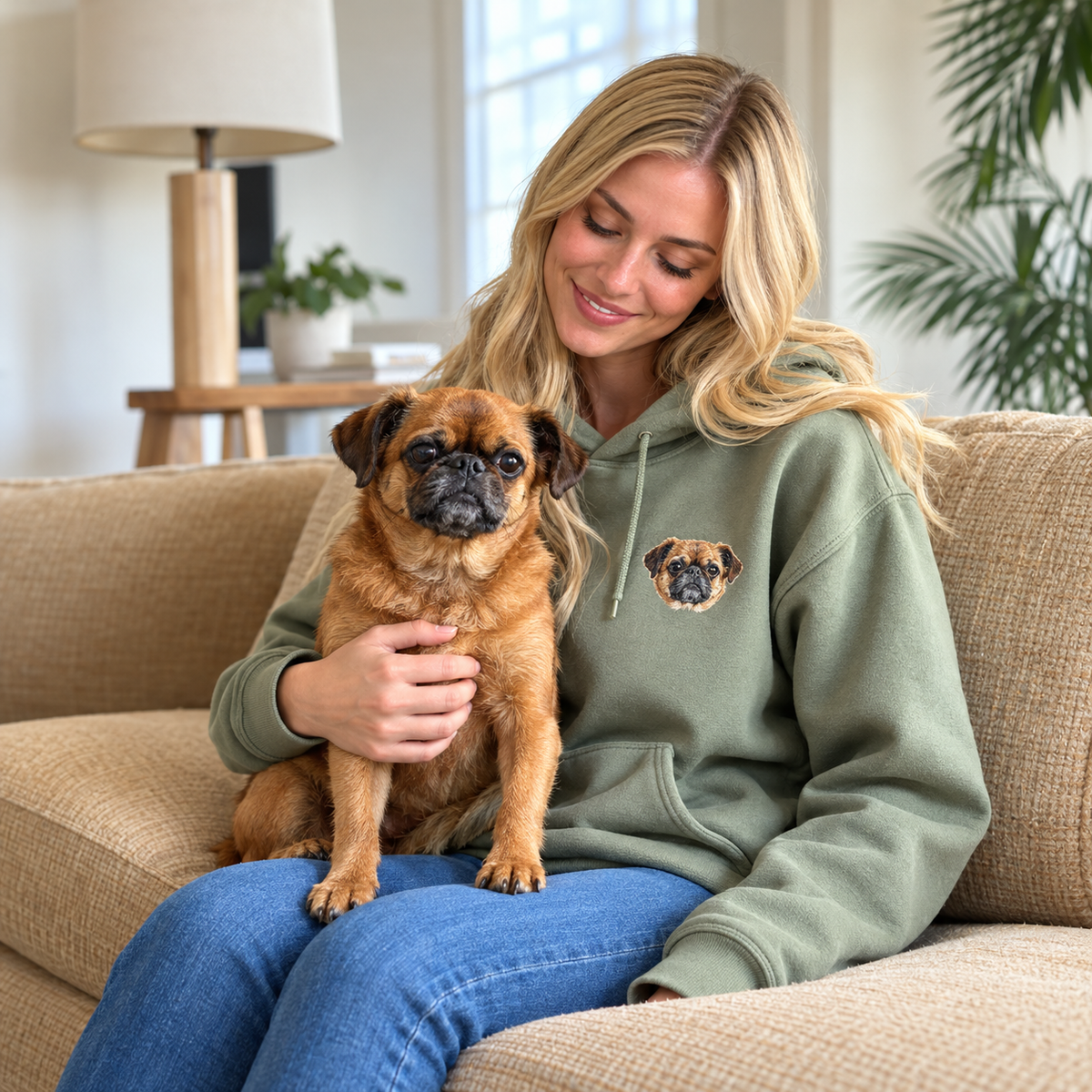 Custom Embroidered Pet Hoodie — gallery 07 — Dear Paw Studio