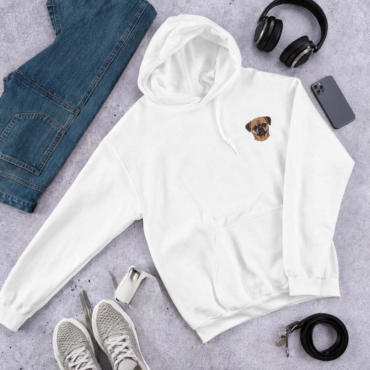 Custom Embroidered Pet Hoodie — gallery 18 — Dear Paw Studio