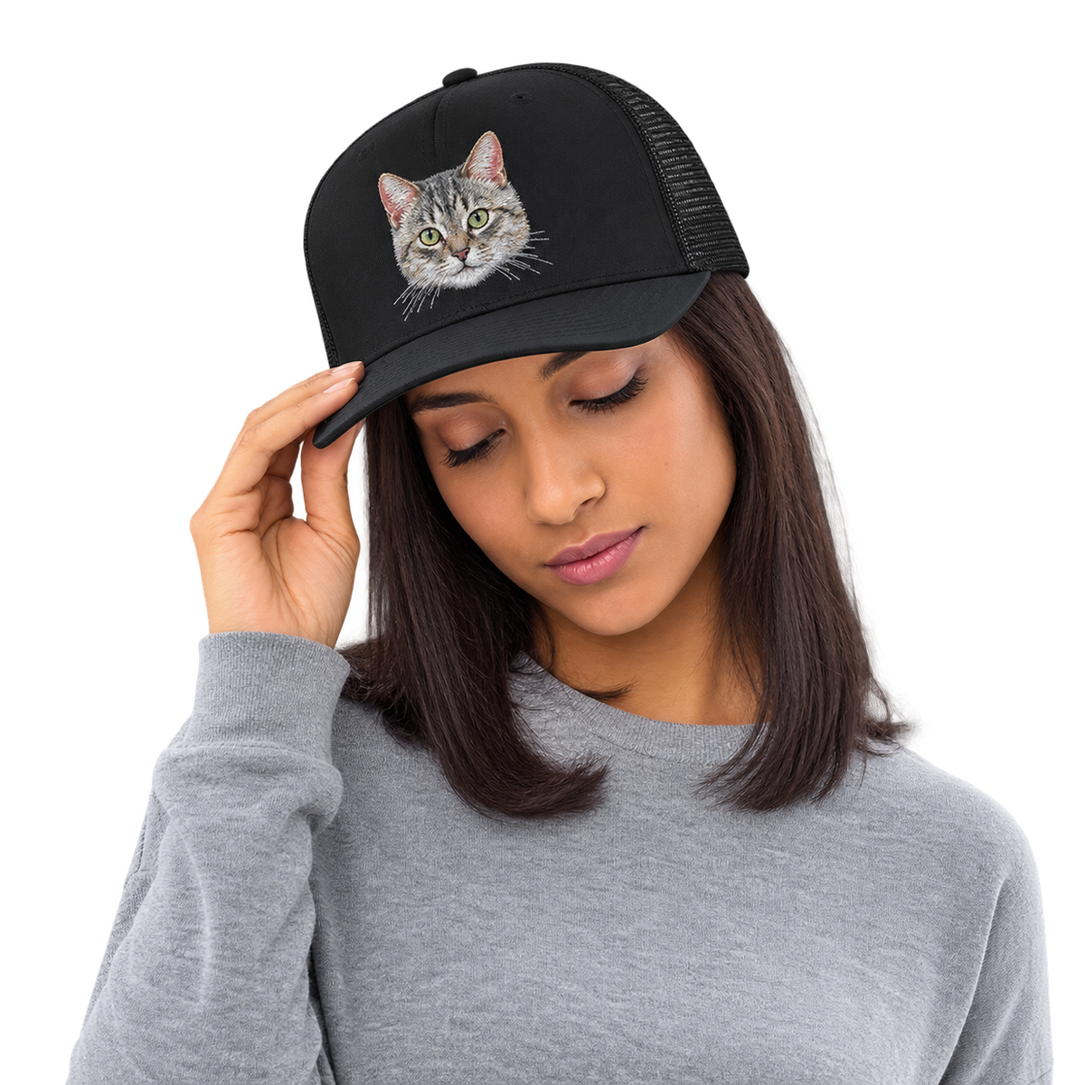 Custom Embroidered Pet Trucker Hat — gallery 02 — Dear Paw Studio