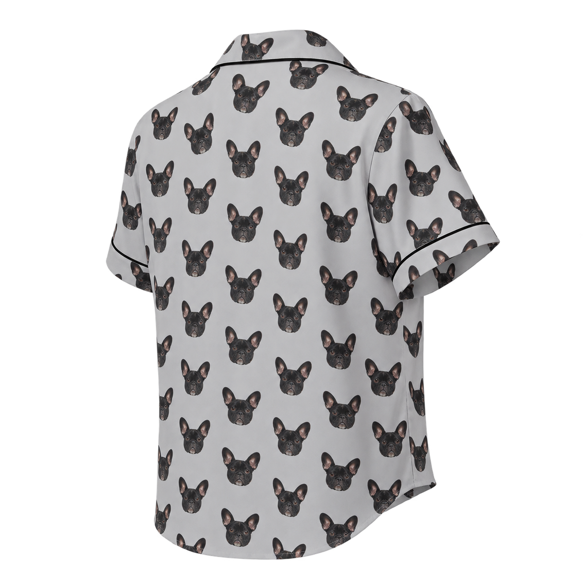 Custom Pet Face Pajama Short Sleeve Shirt — gallery 03 — Dear Paw Studio