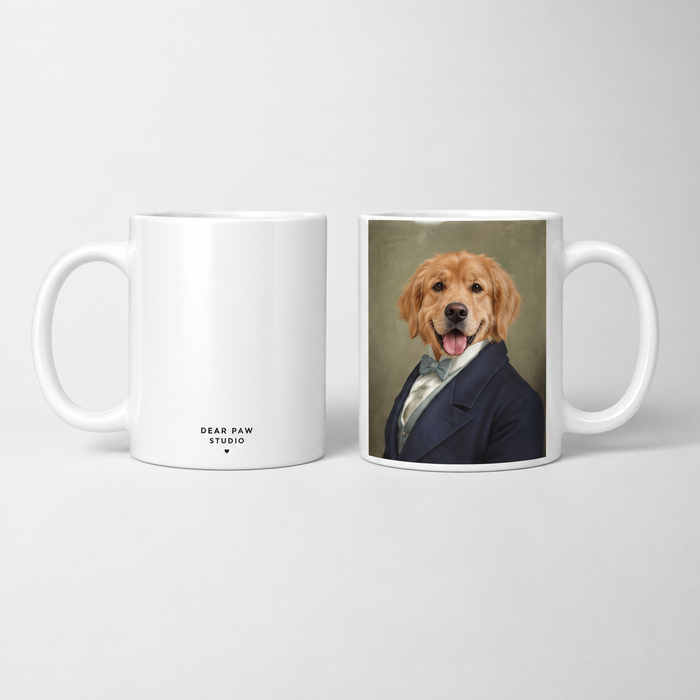 Dignified Gentleman Royal Custom Pet Portrait Mug — gallery dignified-gentleman-royal-custom-pet-portrait-mug — Dear Paw Studio