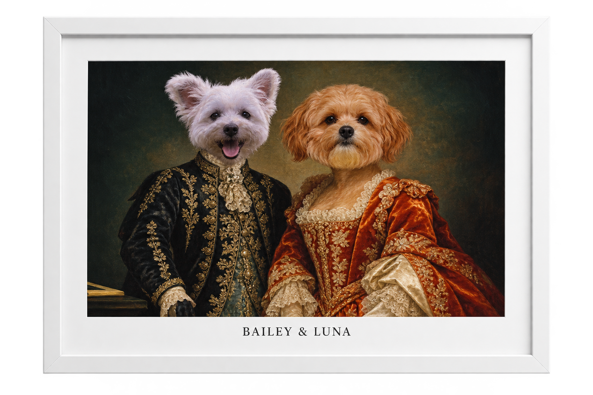 The Majestic Duo Custom Pet Portrait — gallery 12 — Dear Paw Studio