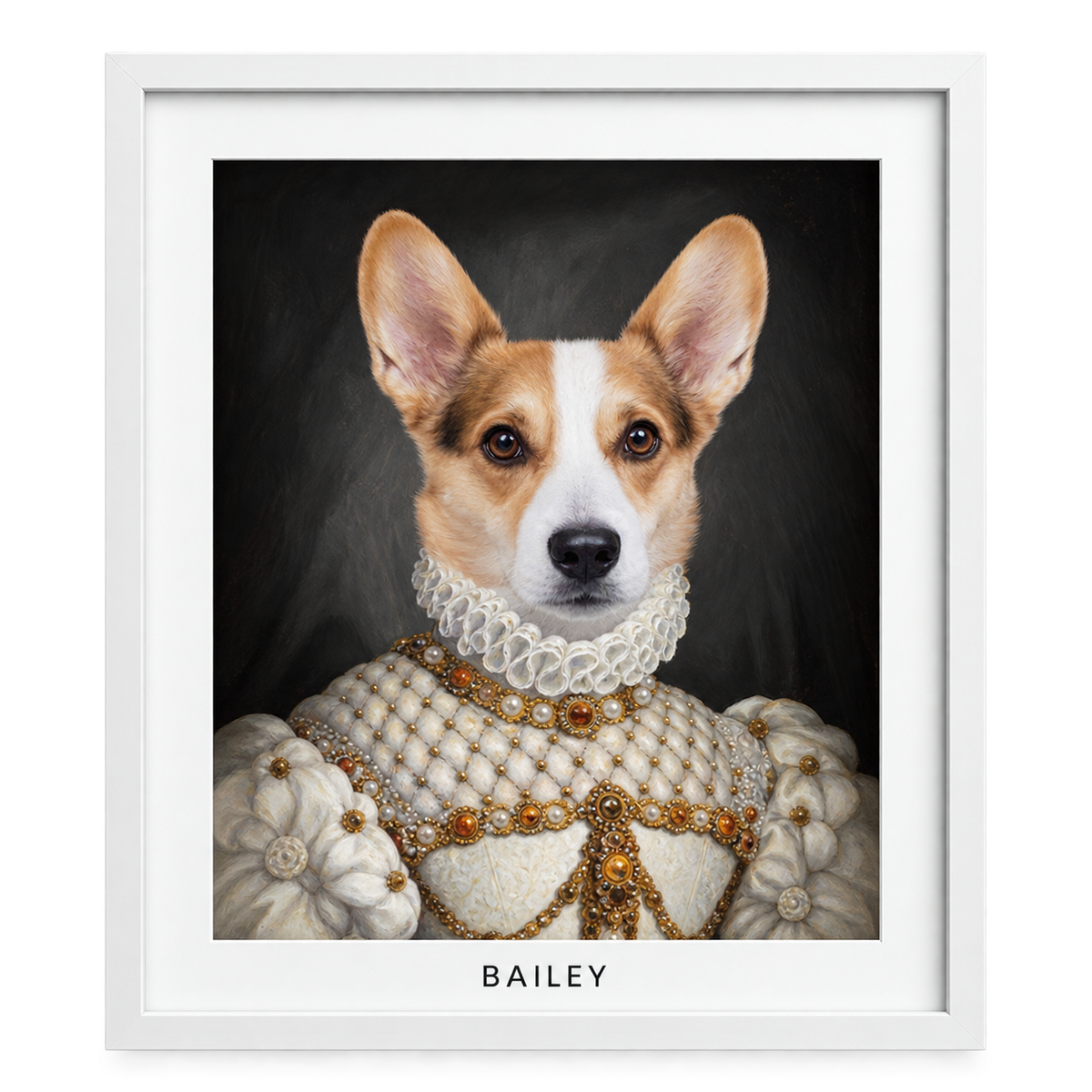 The Proper Lady Custom Pet Portrait — gallery 12 — Dear Paw Studio