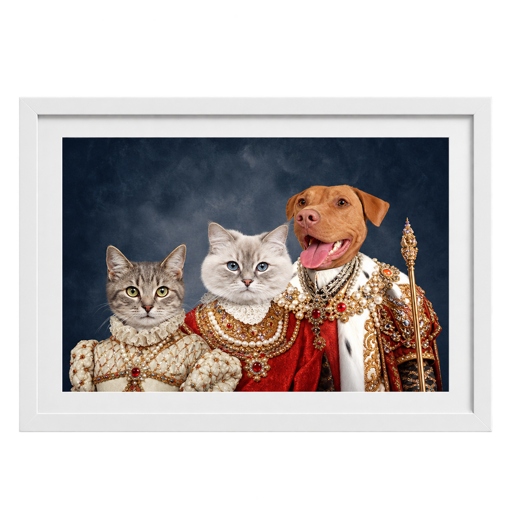 The Royal Family Custom Pet Portrait — gallery 02 — Dear Paw Studio