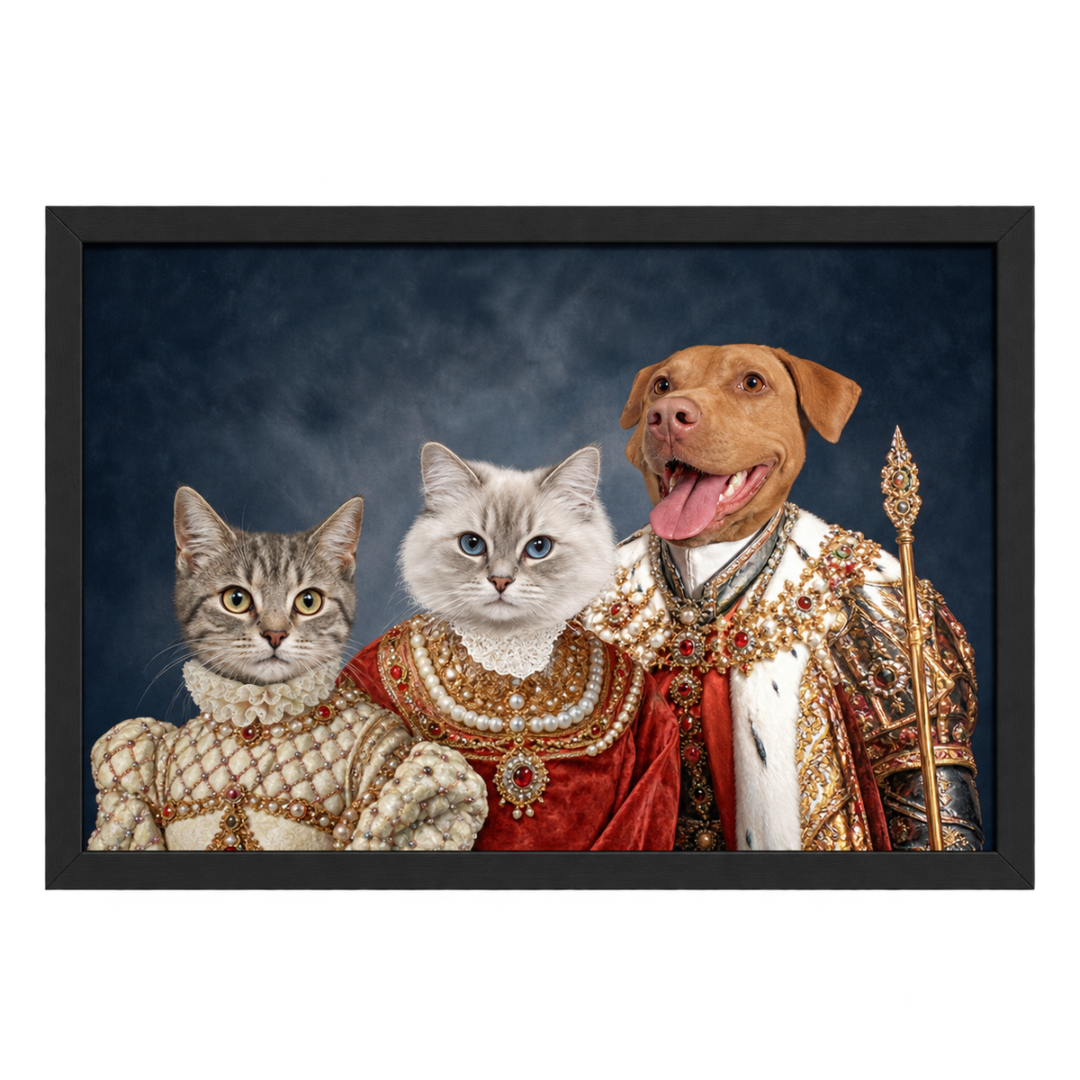 The Royal Family Custom Pet Portrait — gallery 08 — Dear Paw Studio