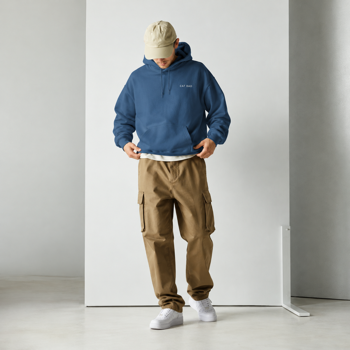 Cat Dad Embroidered Hoodie — gallery 03 — Dear Paw Studio