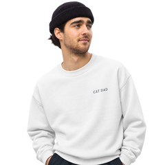 Cat Dad Embroidered Pet Crewneck — gallery 02 — Dear Paw Studio