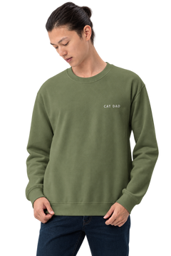 Cat Dad Embroidered Pet Crewneck — gallery 04 — Dear Paw Studio