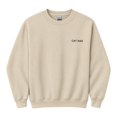Cat Dad Embroidered Pet Crewneck — gallery 05 — Dear Paw Studio