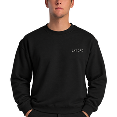 Cat Dad Embroidered Pet Crewneck — gallery cat-dad-embroidered-pet-crewneck — Dear Paw Studio
