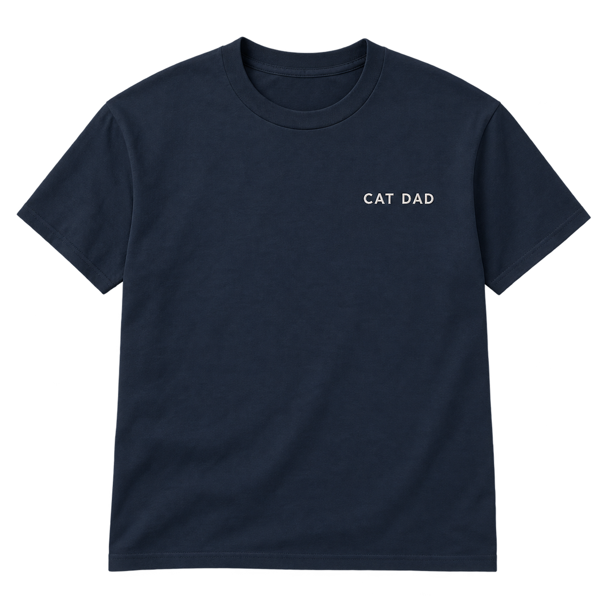Cat Dad Embroidered T-Shirt — gallery 02 — Dear Paw Studio
