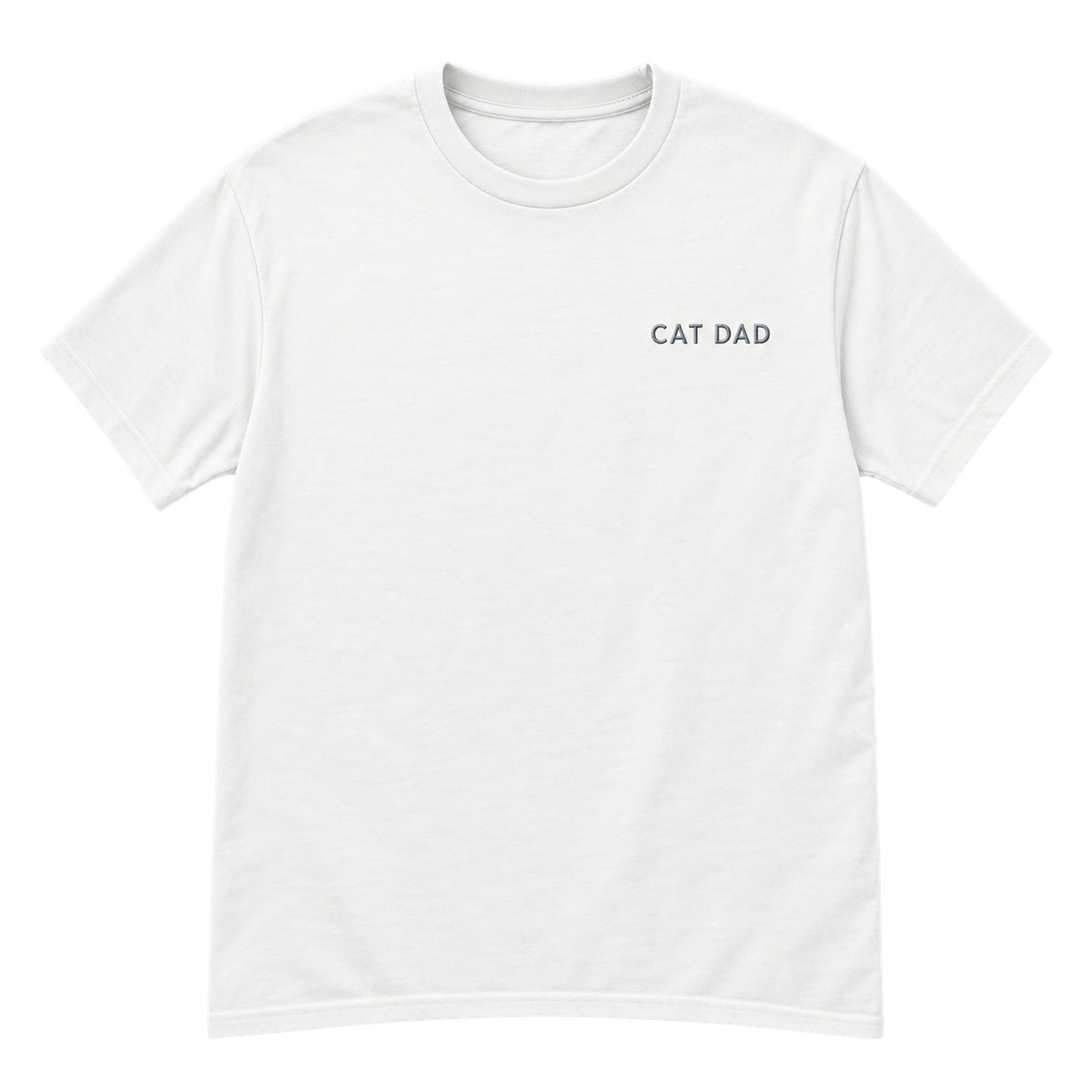 Cat Dad Embroidered T-Shirt — gallery 03 — Dear Paw Studio