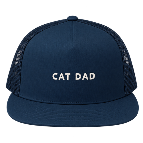 Cat Dad Embroidered Trucker Hat — gallery 02 — Dear Paw Studio
