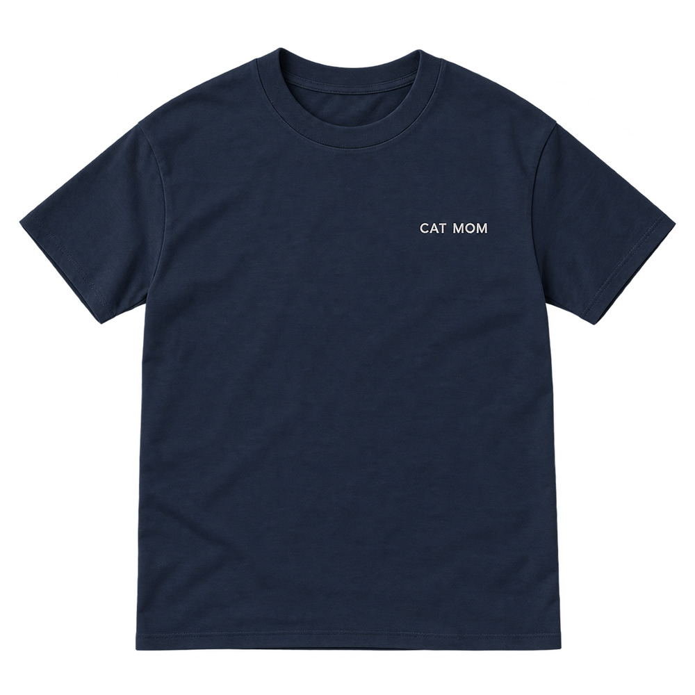 Cat Mom Embroidered T-Shirt — gallery 02 — Dear Paw Studio