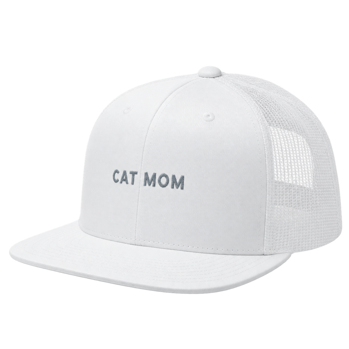Cat Mom Embroidered Trucker Hat — gallery 03 — Dear Paw Studio