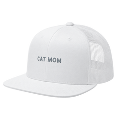 Cat Mom Embroidered Trucker Hat — gallery 03 — Dear Paw Studio