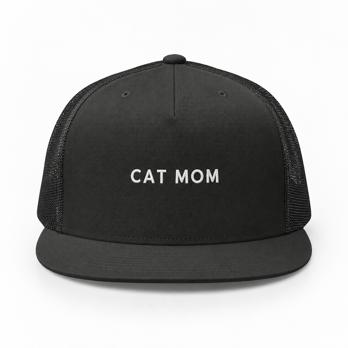 Cat Mom Embroidered Trucker Hat — gallery 04 — Dear Paw Studio
