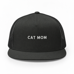 Cat Mom Embroidered Trucker Hat — gallery 04 — Dear Paw Studio