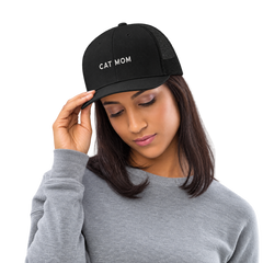 Cat Mom Embroidered Trucker Hat — gallery cat-mom-embroidered-trucker-hat — Dear Paw Studio