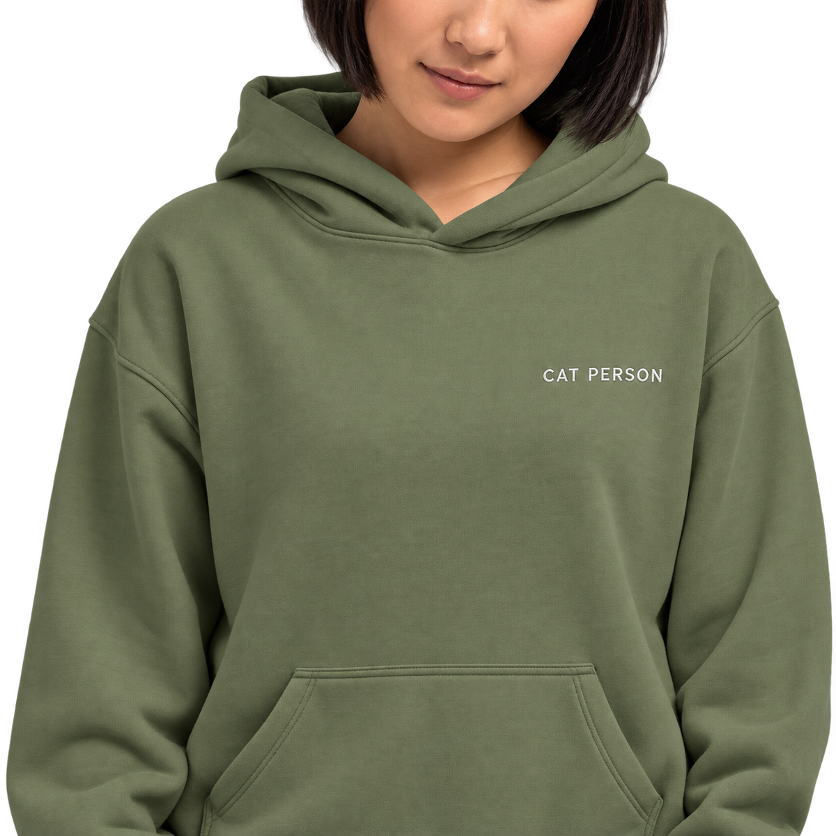 Cat Person Embroidered Hoodie — gallery 04 — Dear Paw Studio
