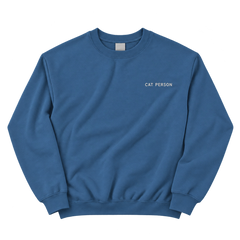 Cat Person Embroidered Pet Crewneck — gallery 03 — Dear Paw Studio