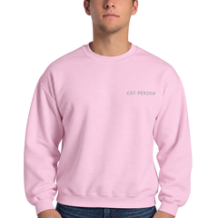 Cat Person Embroidered Pet Crewneck — gallery 06 — Dear Paw Studio