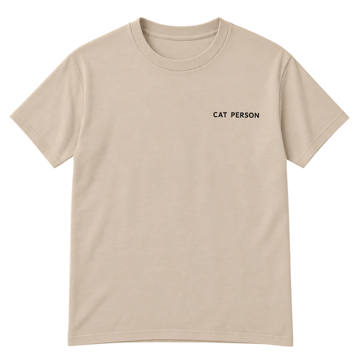 Cat Person Embroidered T-Shirt — gallery 02 — Dear Paw Studio