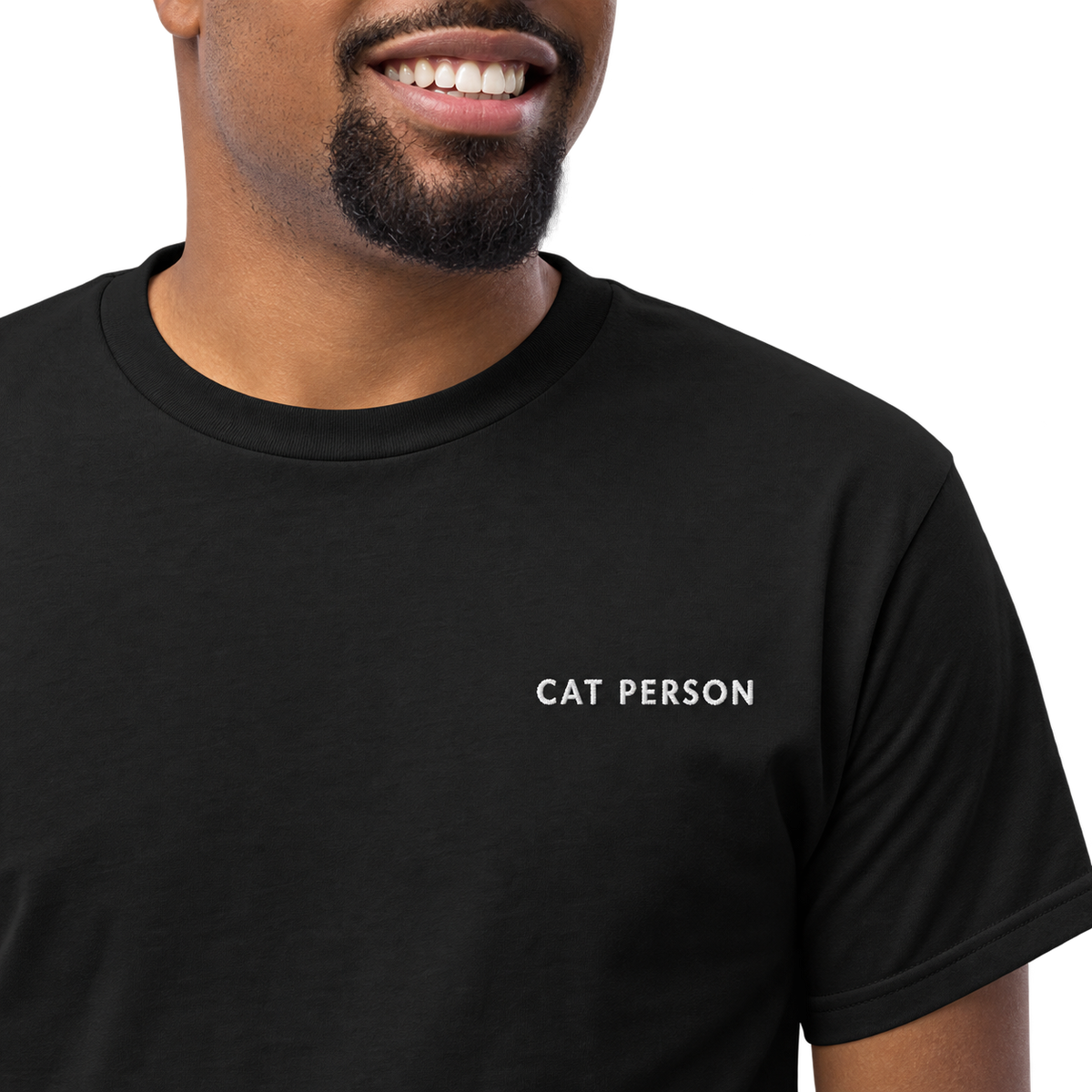 Cat Person Embroidered T-Shirt — gallery 03 — Dear Paw Studio