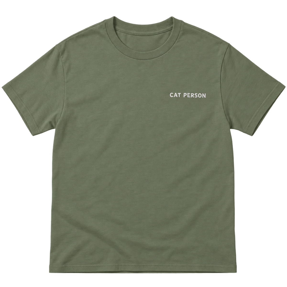 Cat Person Embroidered T-Shirt — gallery 05 — Dear Paw Studio