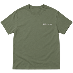Cat Person Embroidered T-Shirt — gallery 05 — Dear Paw Studio