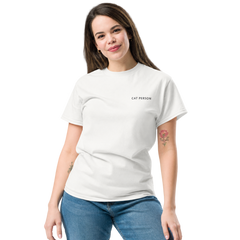 Cat Person Embroidered T-Shirt — gallery cat-person-embroidered-t-shirt — Dear Paw Studio