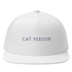 Cat Person Embroidered Trucker Hat — gallery 03 — Dear Paw Studio