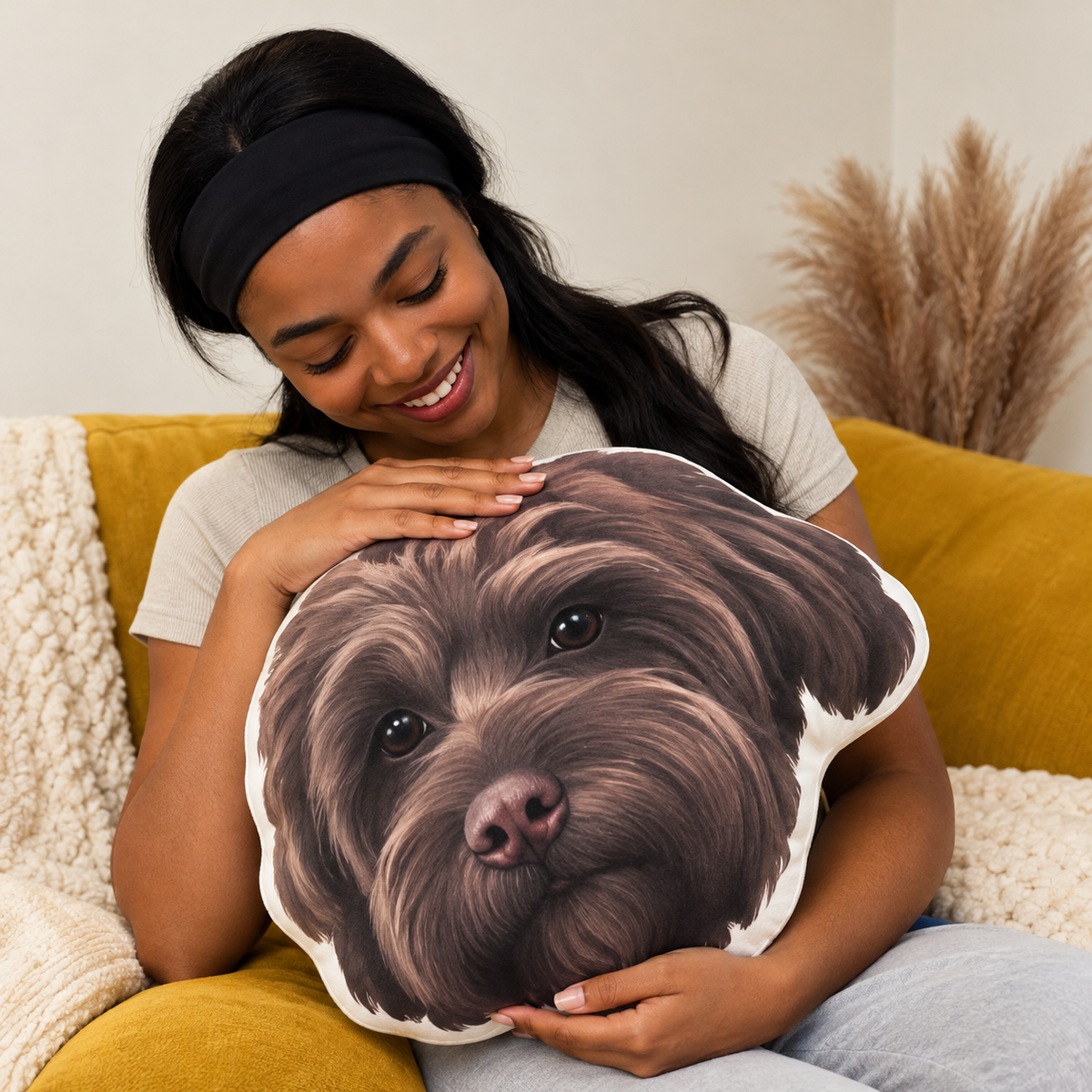 Custom Shaped Pet Portrait Pillows — gallery 14 — Dear Paw Studio