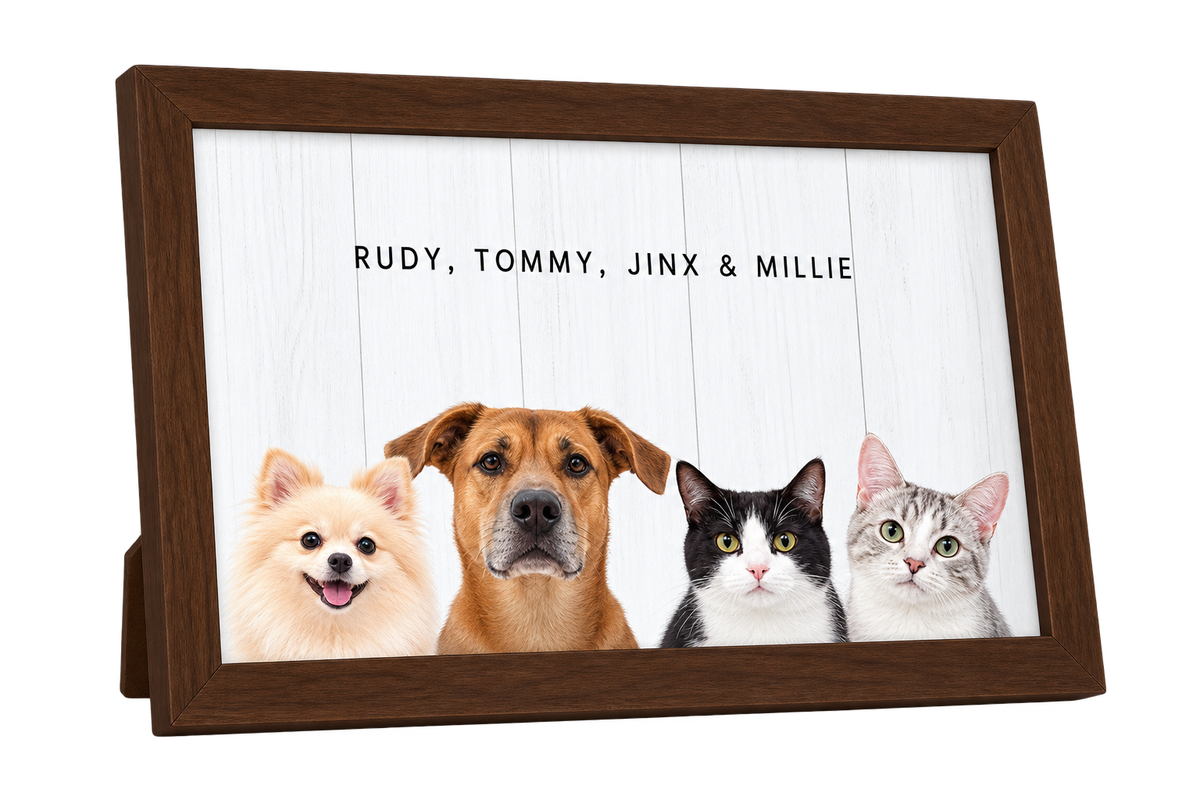 Custom Desktop Four Pet Portrait — gallery 10 — Dear Paw Studio