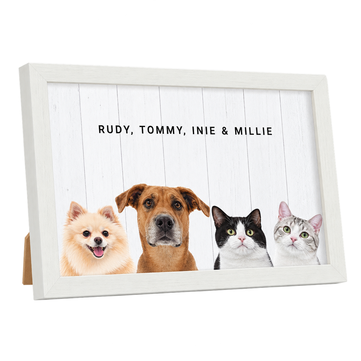 Custom Desktop Four Pet Portrait — gallery 12 — Dear Paw Studio