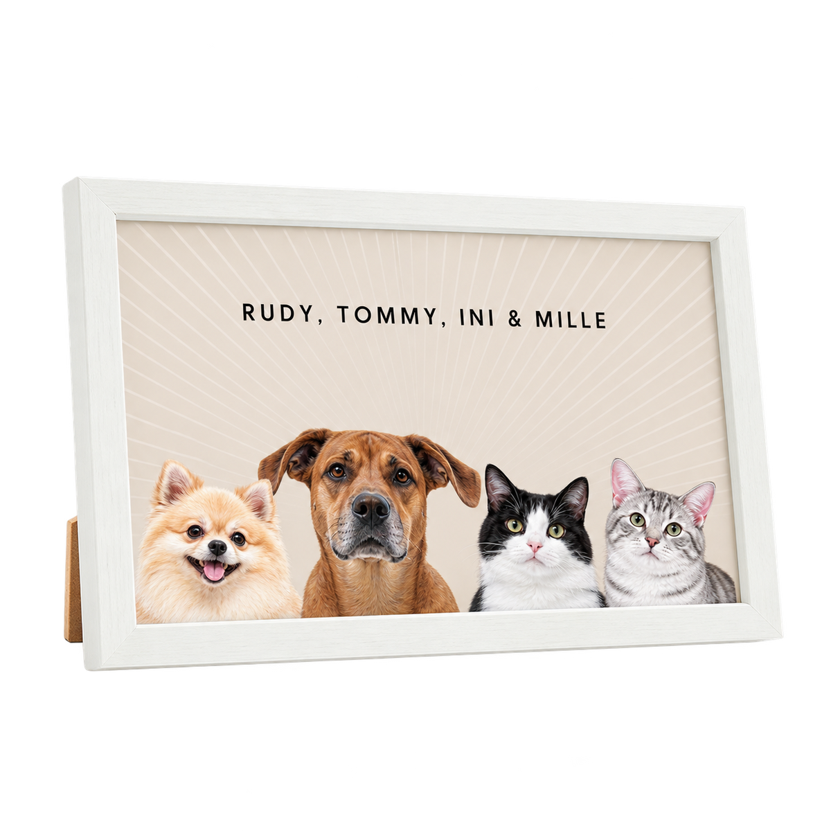 Custom Desktop Four Pet Portrait — gallery 14 — Dear Paw Studio