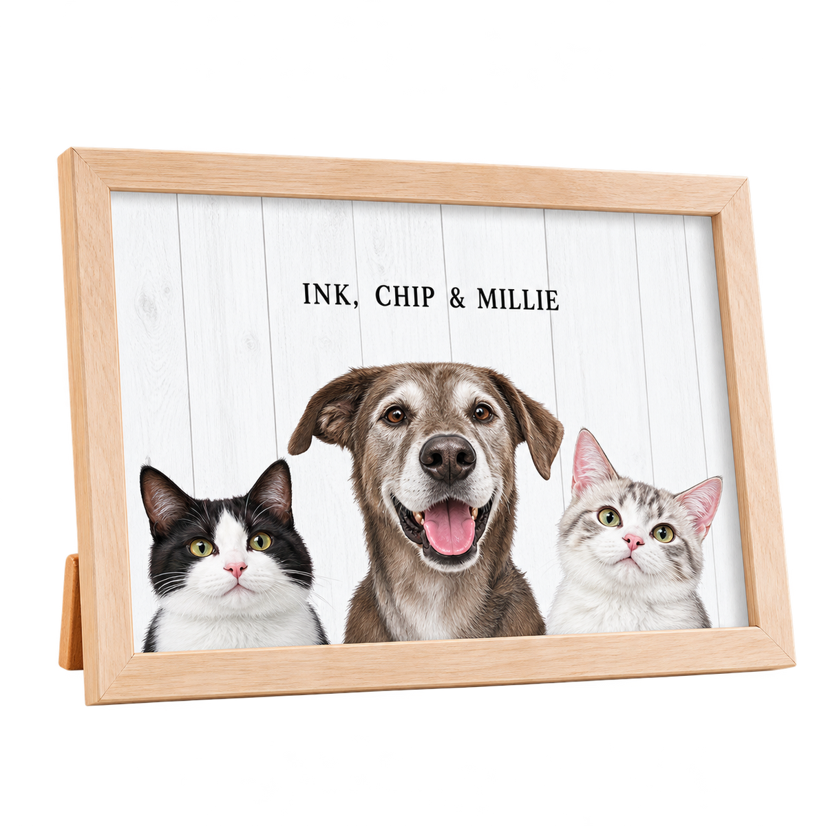 Custom Desktop Three Pet Portrait — gallery 12 — Dear Paw Studio