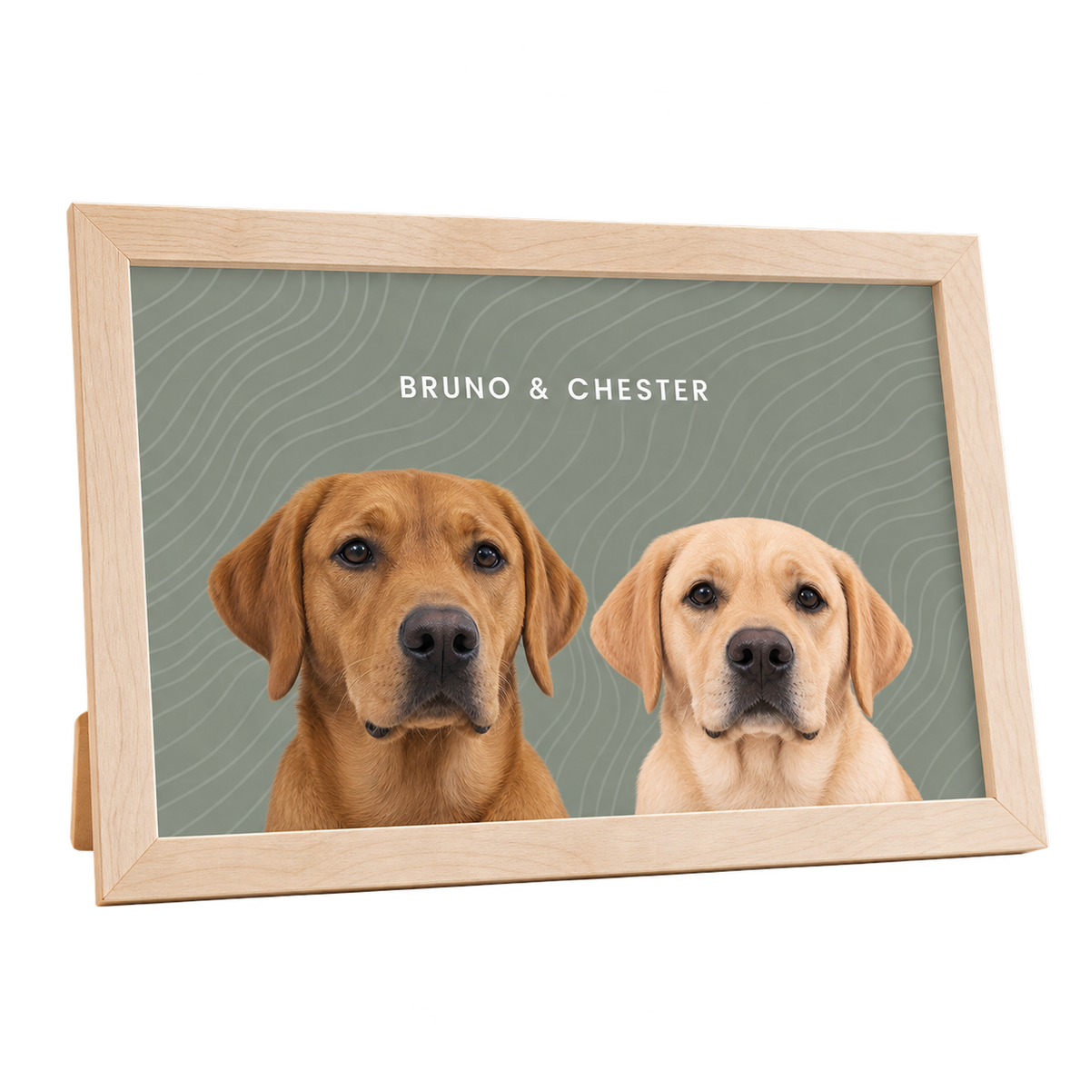 Custom Desktop Two Pet Portrait — gallery 20 — Dear Paw Studio