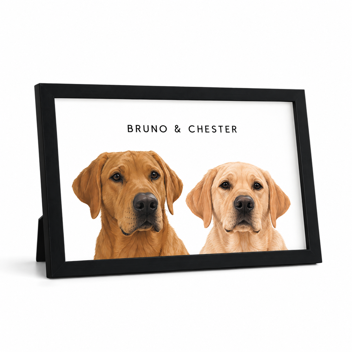 Custom Desktop Two Pet Portrait — gallery custom-desktop-two-pet-portrait — Dear Paw Studio