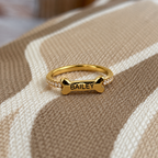 Custom Engraved Bone Ring — gallery 03 — Dear Paw Studio