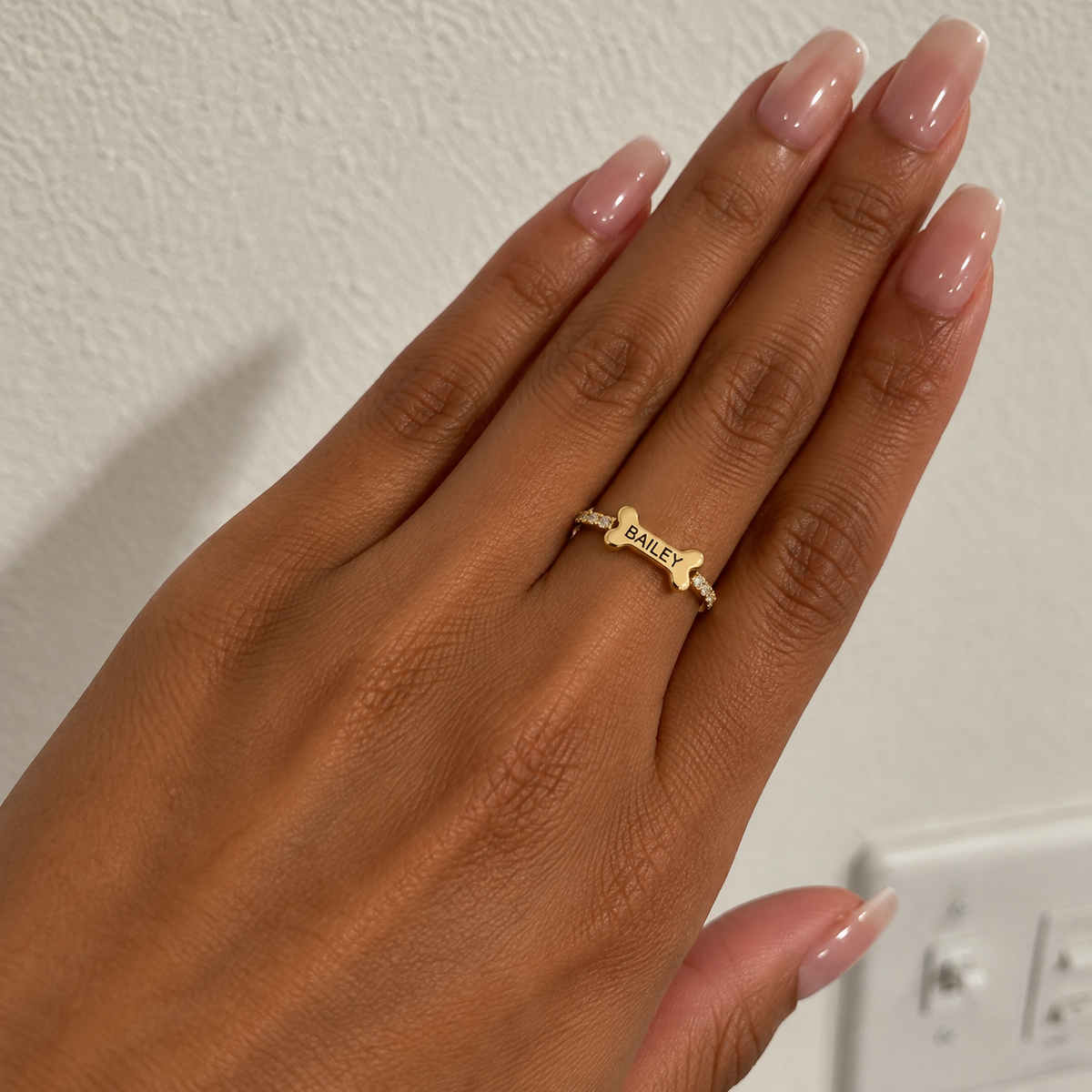 Custom Engraved Bone Ring — gallery 13 — Dear Paw Studio