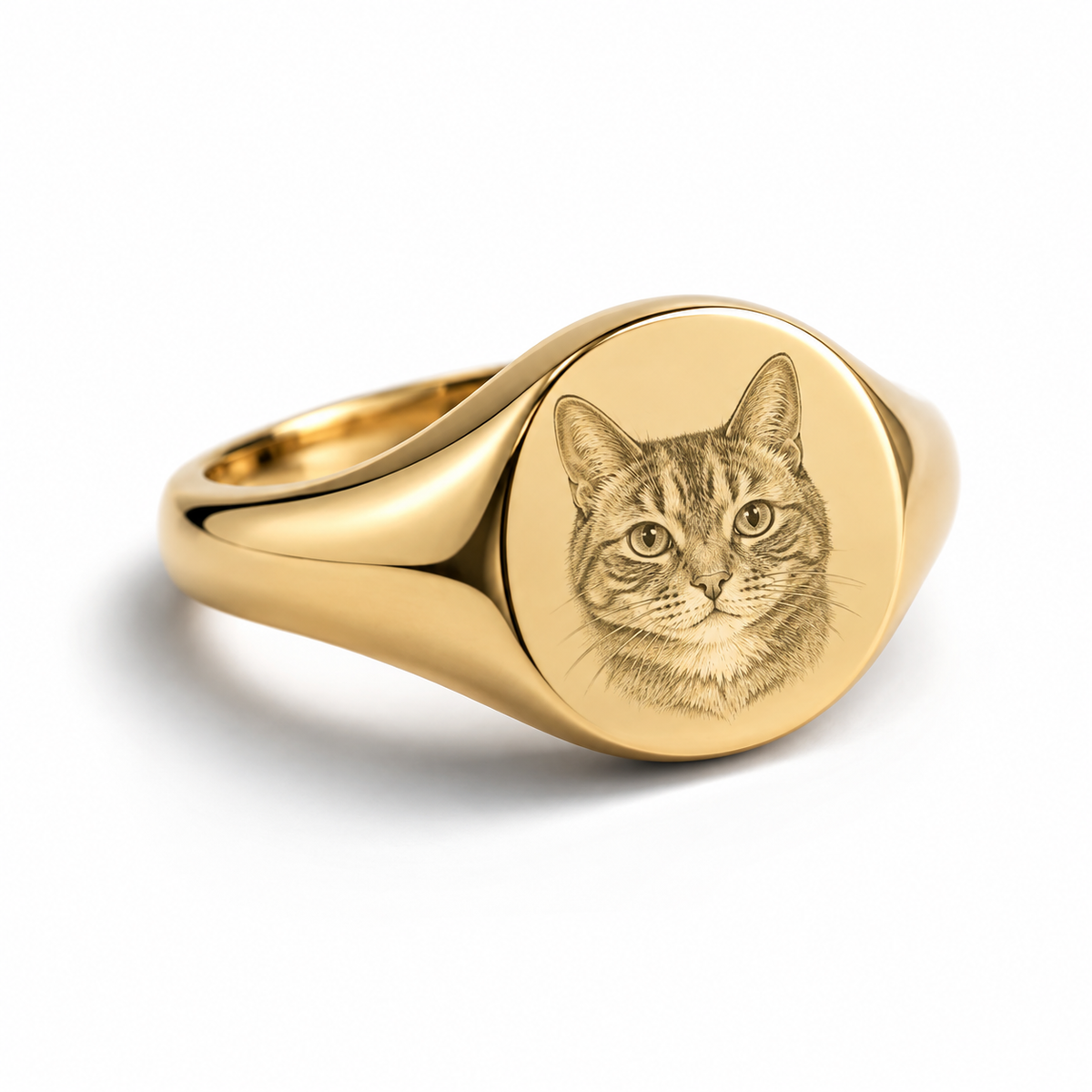 Custom Engraved Pet Portrait Ring — gallery custom-engraved-pet-portrait-ring — Dear Paw Studio